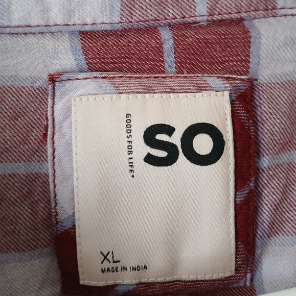 SO WOMEN'S SIZE XL LONG SLEEVE PINK BUTTON DOWN TOP - Picture 2 of 3